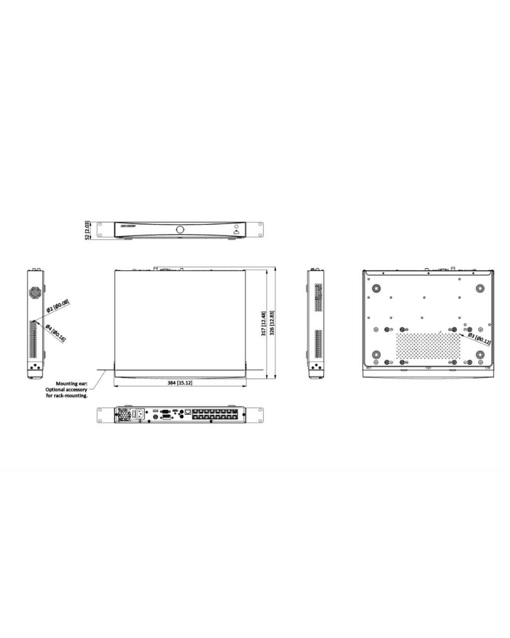 NVR Hikvision DS-7616NXI-I2 | 16 Canales | Deep Learning Avanzado | Reconocimiento Facial