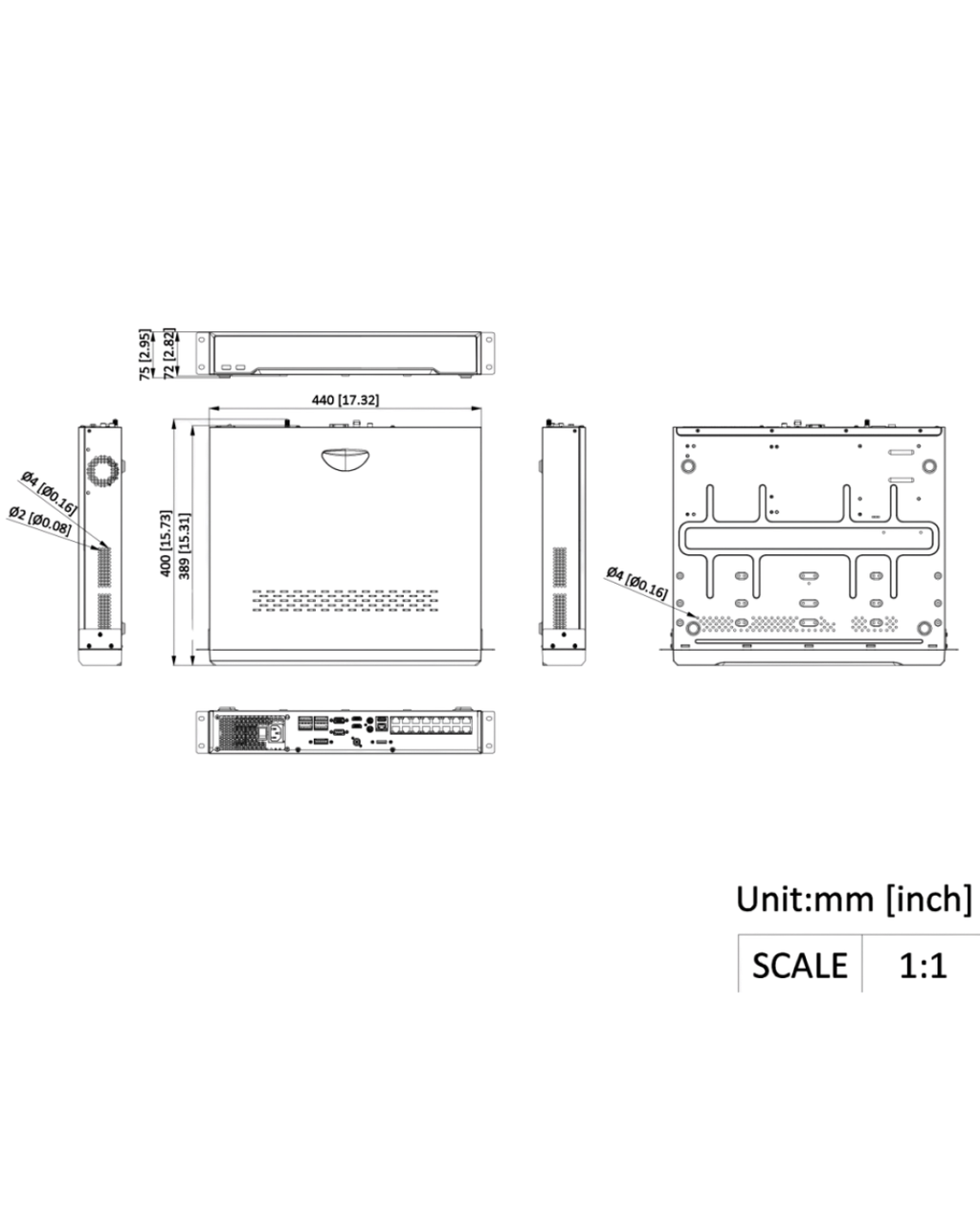 NVR Hikvision DS-7616NI-M4/16P | 16 Canales | 16 Puertos PoE Integrados | 4K H.265+ | Analítica Básica