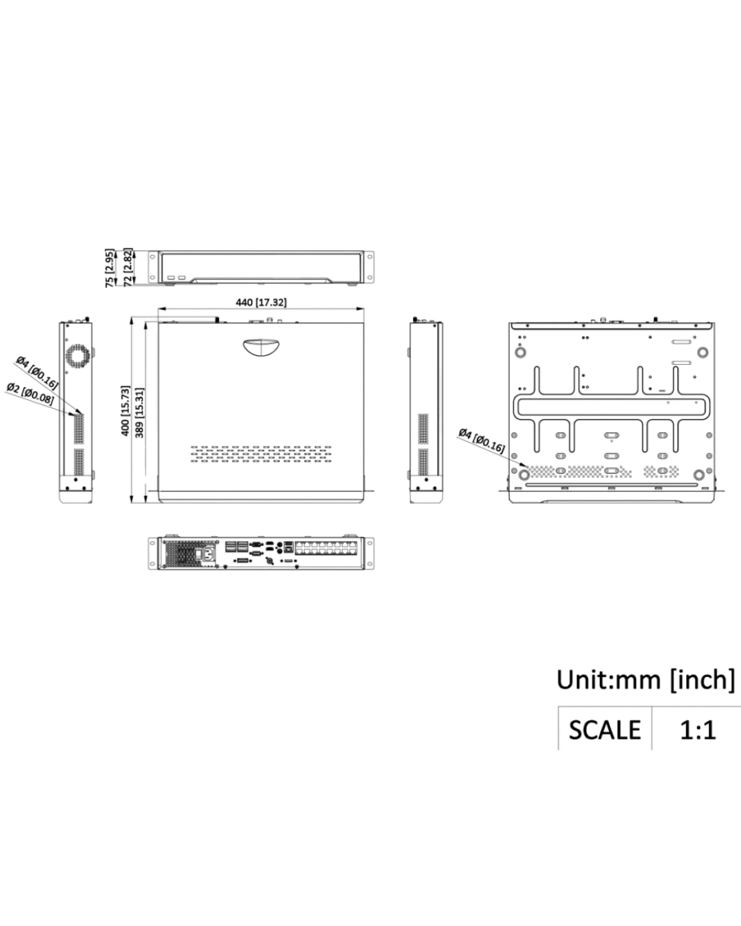 NVR Hikvision DS-7616NI-M4/16P | 16 Canales | 16 Puertos PoE Integrados | 4K H.265+ | Analítica Básica